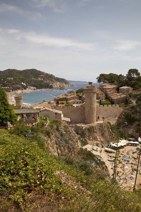 Historic District Vila Vella Tossa De Editorial Stock Photo - Stock ...