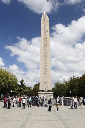 Egyptian Obelisk Theodosius Hippodrome Square Istanbul Editorial Stock ...