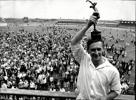 Cricketer Jack Bond With Cup After Winning The Sunday League With Lancashire John David 'jack' Bond Born In Kearsley Near Bolton Lancashire On 6 May 1932 Is A Former Cricketer Who Played For Lancashire And For One Season For Nottinghamshire. Jack B