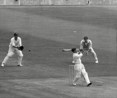 Cricketer Jack Bond Bat John David Editorial Stock Photo - Stock Image ...