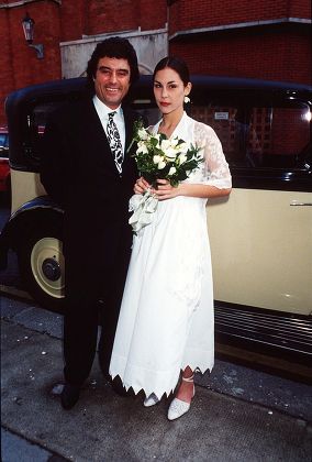 Ian Mcshane Wife Gwen Humble Daughter Redaktionelles Stockfoto