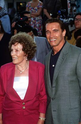 Arnold Schwarzenegger His Mother Editorial Stock Photo - Stock Image