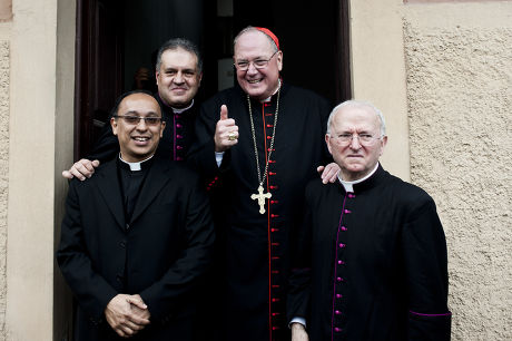 Cardinals officiating mass, Rome, Italy - 10 Mar 2013