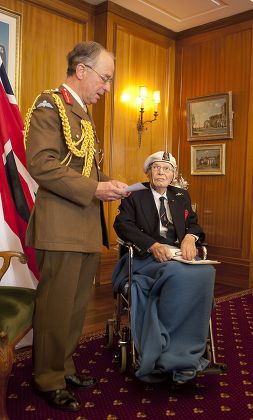 Retired Royal Navy Commander Eddie Grenfell awarded Arctic Star, Portsmouth, Hampshire, Britain - 19 Mar 2013