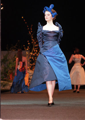 Designer Vivienne Westwood Fashion Show In Glasgow. Scottish Model Honor Fraser On The Catwalk.