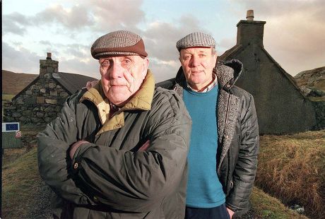 Feature On Gearrannan Blackhouse Village On The West Coast Of Lewis Scotland. Donald Macleod And His Brother Calum Were Forced To Leave These 300 Year Old Traditional Croft Homes 25 Years Ago. Now With A Lottery Grant The Blackhouses Are To Be Restor