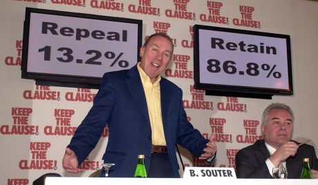 Brian Souter Speaks After Winning The Independent Clause 28 Vote (r) Jack Irvine.. The Controversy Over Section 28 Goes On As Stagecoach Company Tycoon Brian Souter (pictured) Said He Was Convinced His Decision To Fund A Private Referendum For Scotla