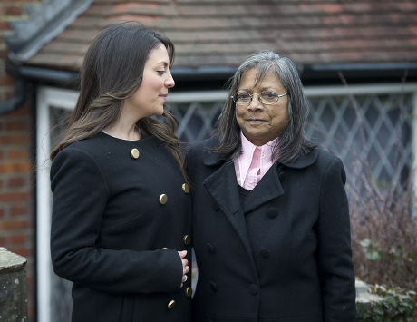 Meredith Kercher's mother and sister, Arline and Stephanie Kercher, at their Coulsdon home, Surrey, Britain - 26 Mar 2013