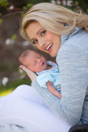 Holly Madison, boyfriend Pasquale Rotella and their daughter Rainbow Rotella, Las Vegas, America - 12 Mar 2013