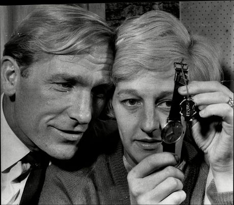 Footballer Bert Trautmann (left) With Wife Margaret And His New Gold Watch Bernhard Carl 'bert' Trautmann Obe (born 22 October 1923) Is A German Former Professional Footballer Who Played For Manchester City From 1949 To 1964. Brought Up During Time