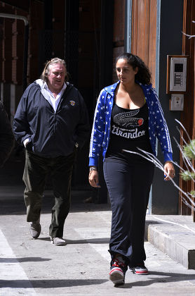 Gerard Depardieu and Roxanne Depardieu out and about, New York, America - 13 Apr 2013