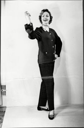 Fashion Women 1954 Model Wearing Jean Editorial Stock Photo Stock