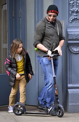 Hugh Jackman out and about in New York, America - 22 Apr 2013