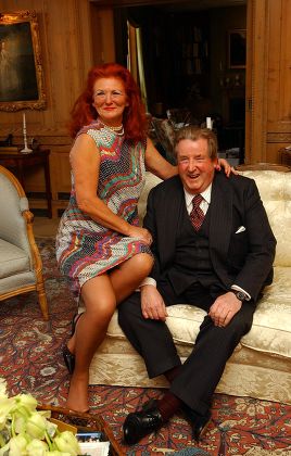 Construction Magnate Sir William Mcalpine And Fiancee Judy Nicholls Who He Has Since Married. She Is His Second Wife.