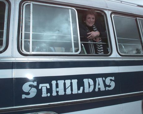 Ann Leslie On Her Old School Bus Belonging To St Hilda's School In Ootacamund India. ** Special For Daily Mail Femail Dept **.