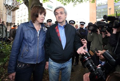 Chris Huhne released from prison, London, Britain - 13 May 2013