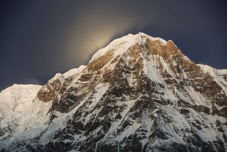 Night Sky Over Annapurna South Annapurna Editorial Stock Photo - Stock ...