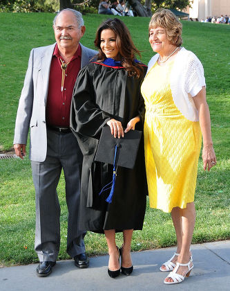 Eva Longoria gets master's degree from California State University Northridge, Valley Performing Arts Center, Los Angeles, America - 22 May 2013