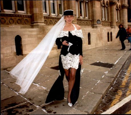 Sharron Davies Pictured At Her Wedding To Athlete Derek Redmond.
