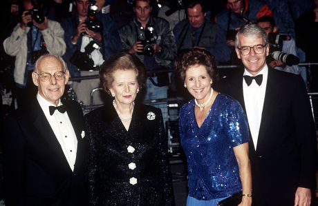 Margaret Thatcher Husband Denis Meeting Queen Editorial Stock Photo ...