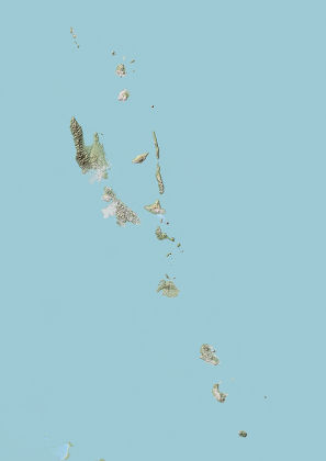 Vanuatu Relief Map Editorial Stock Photo - Stock Image | Shutterstock