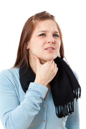 Sore Throat Woman Editorial Stock Photo - Stock Image Shutterstock