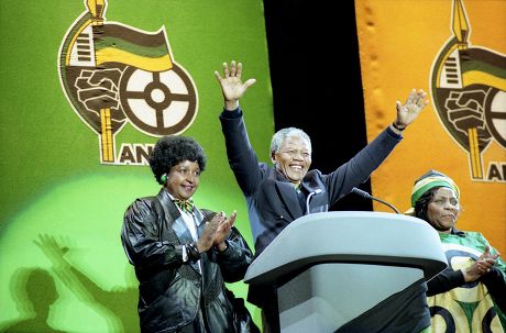 Nelson Mandela Wife Winnie Mandela Editorial Stock Photo - Stock Image