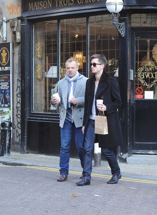 Graham Norton and Trevor Patterson out and about in East London, Britain - 13 Nov 2011