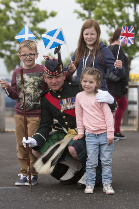 The Argyll and Sutherland Highlanders parade through Port Glasgow, Scotland, Britain - 11 Jun 2013
