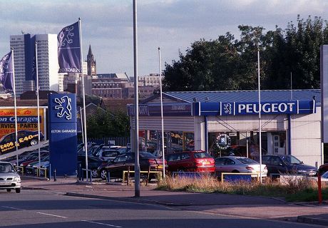 The Peugeot Dealership In Manchester Where Ginny Buckley Haggled Over The Price Of A New 406. Re Survey On Car Discounts.