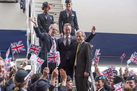 British Airways first Airbus A380 Superjumbo arrives at Heathrow Airport, London, Britain - 04 Jul 2013