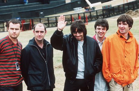 Oasis at the Knebworth Festival, Britain -  Aug 1996