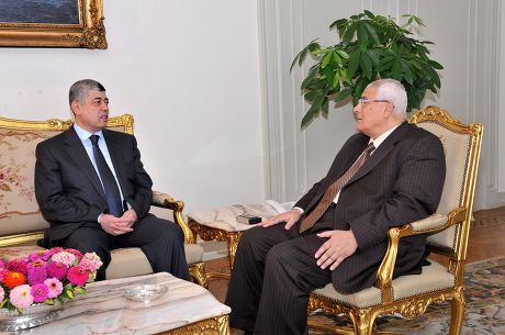 Egyptian interim President Adly Mansour meeting with Egyptian politicians and opposition leaders at El-Thadiya presidential palace, Cairo, Egypt - 06 Jul 2013