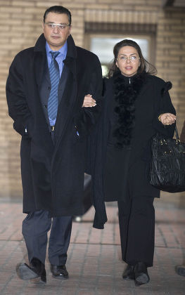 Ali Dizaei Leaves Southwark Crown Court With His Wife Shay. 9.2.12 Pic David Crump.
