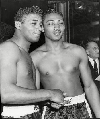Boxers Floyd Patterson And Dusty Rhodes.