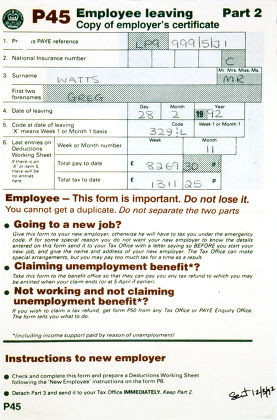 P45 Tax Form Editorial Stock Photo Stock Image Shutterstock   Shutterstock 265791a 