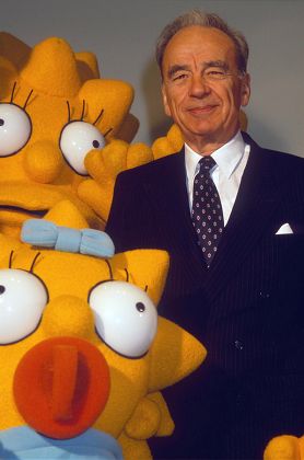 Rupert Murdoch Lisa Simpson Sky Television Editorial Stock Photo