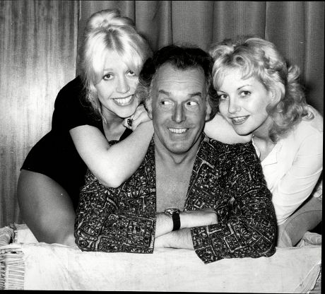 Actor Brian Rix (now Baron Rix) During Rehearsals With Actresses Vivienne Johnson (l) And Donna Reading.