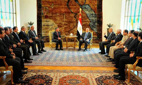 Egypt's interim president Adly Mansour meeting with Jordan's King Abdullah II, Cairo, Egypt - 20 Jul 2013