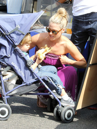 Ali Larter and family at the Farmers Market in Studio City, Los Angeles, America - 04 Aug 2013