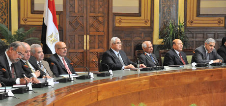 First meeting of the newly appointed Egyptian Governors in Cairo, Egypt - 13 Aug 2013