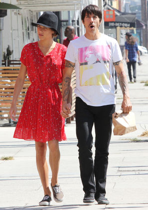 Anthony Kiedis and girfriend Helena Vestergaard out and about, Los Angeles, America - 13 Aug 2013