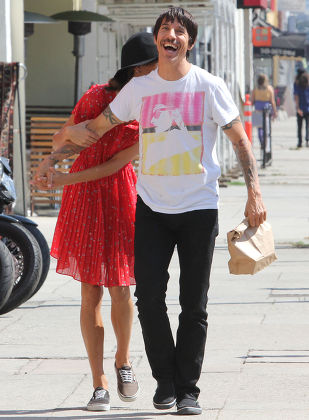 Anthony Kiedis and girfriend Helena Vestergaard out and about, Los Angeles, America - 13 Aug 2013