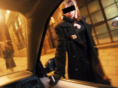 Women Prostitute Next Car Editorial Stock Photo - Stock Image