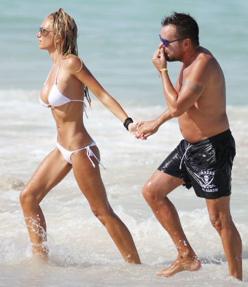 Laura Cremaschi and boyfriend Andrea Perone on Miami Beach at the Setai Hotel, Miami, America - 18 Aug 2013