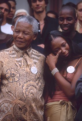 Nelson Mandela Naomi Campbell Editorial Stock Photo - Stock Image