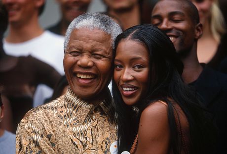 Nelson Mandela Naomi Campbell Editorial Stock Photo - Stock Image