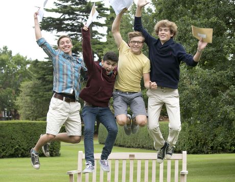 GCSE level results at Solihull school, Britain - 22 Aug 2013