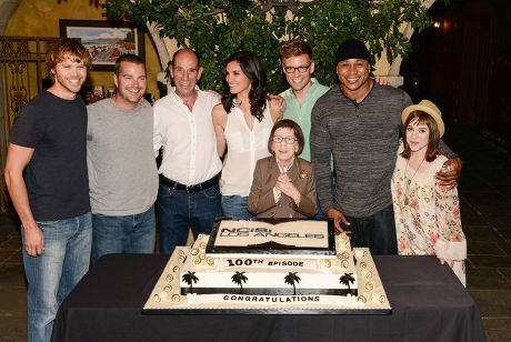 NCIS Los Angeles 100th episode cake cutting event, Los Angeles, America - 23 Aug 2013