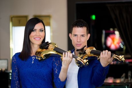 24 carat gold jewel encrusted violins unveiled at Theo Fennell, London, Britain - 04 Sep 2013